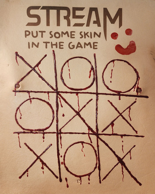 Officially Licensed Leather Tic Tac Toe Scene Chest Piece