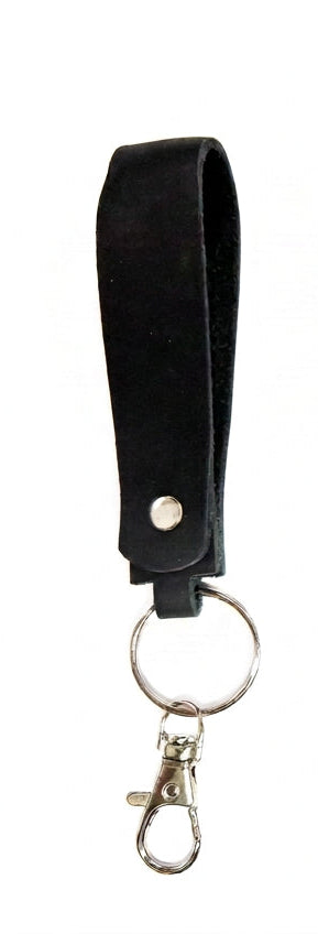 Black Leather Keychains