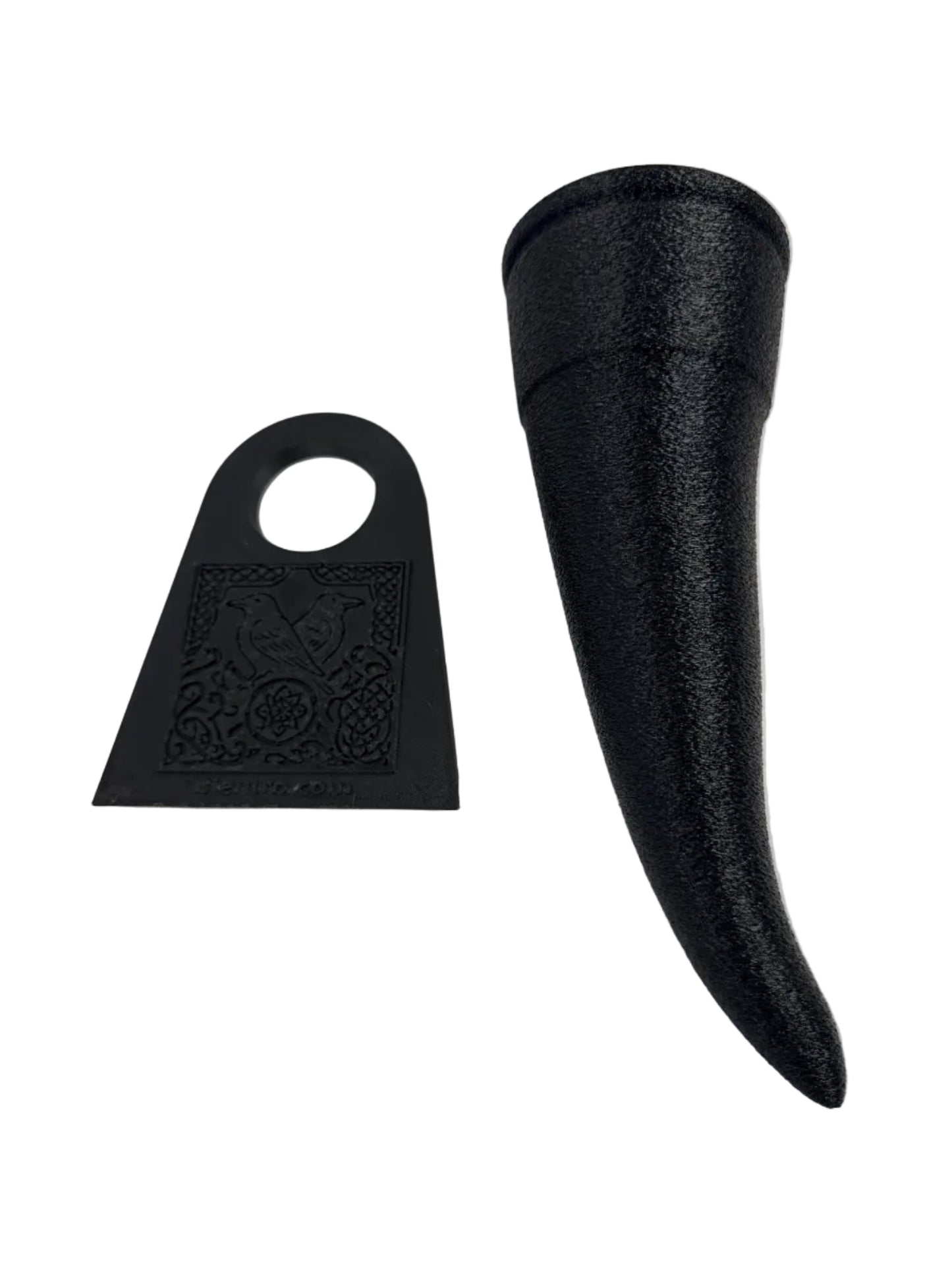 Black PETG Drinking Horn