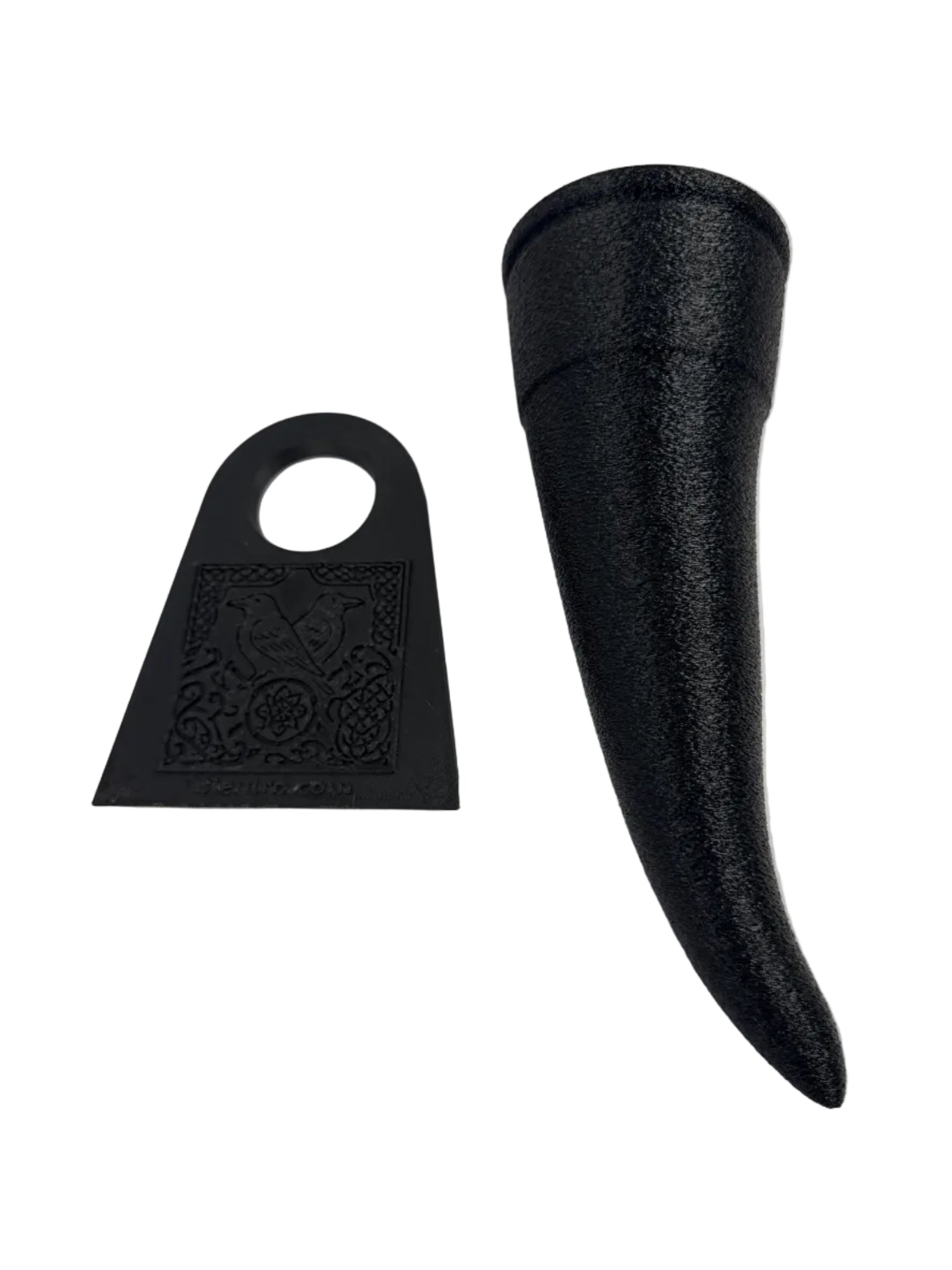 Black PETG Drinking Horn
