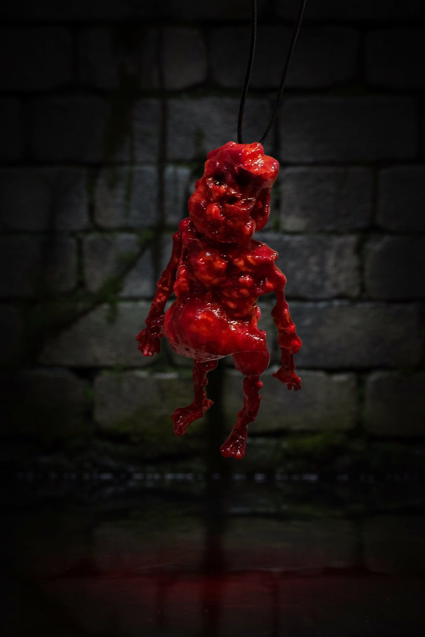 Altered skeletons with latex and permablood. Each is unique and one-of-a-kind
