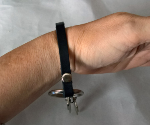 Key keeper on wrist