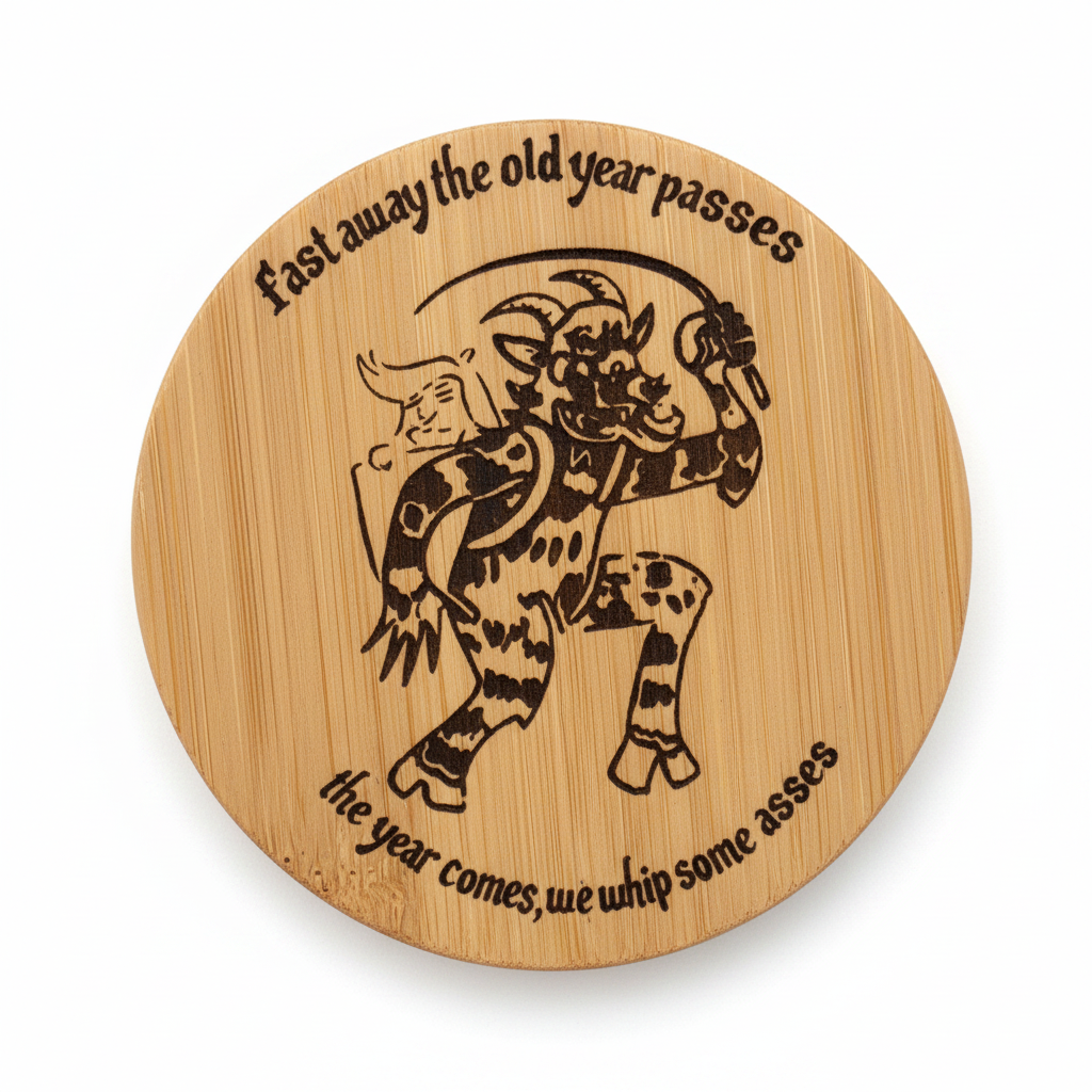 Krampus bottle opener with magnet