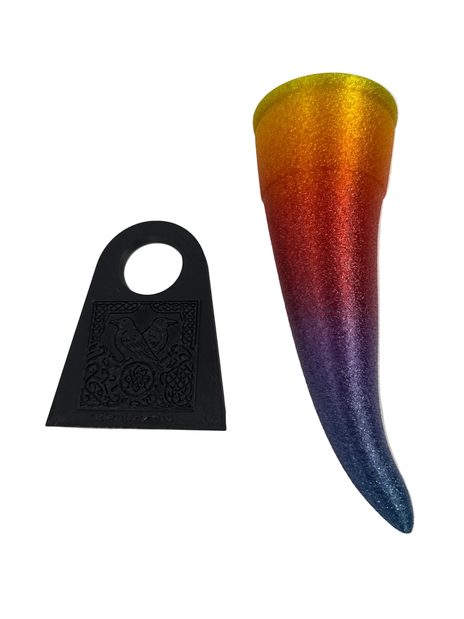 Rainbow PETG Drinking Horn