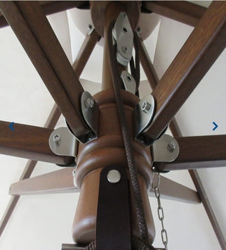 Latigo Leather Umbrella Rope Strap With or Without Holes