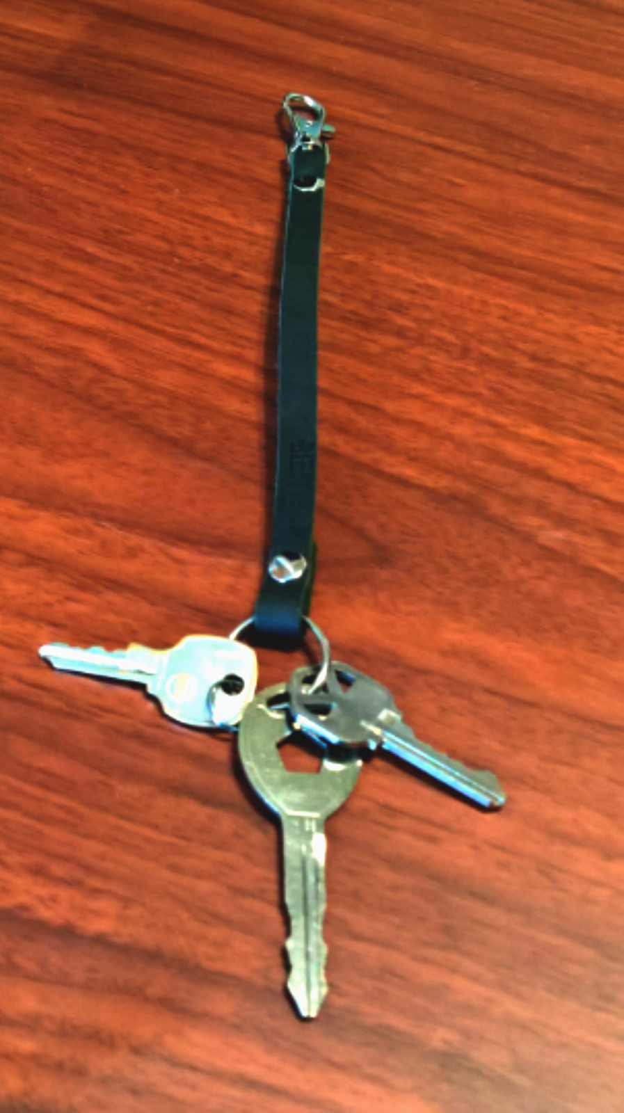 Killer Vibez Handmade Black Leather Key Strap Key Keeper
