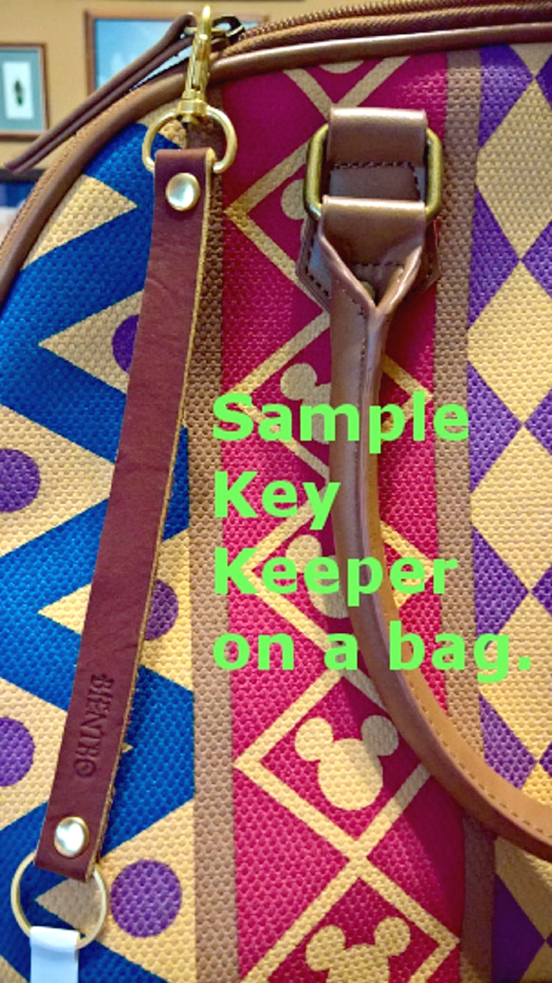 Killer Vibez Handmade Brown Pebble Leather Key Strap